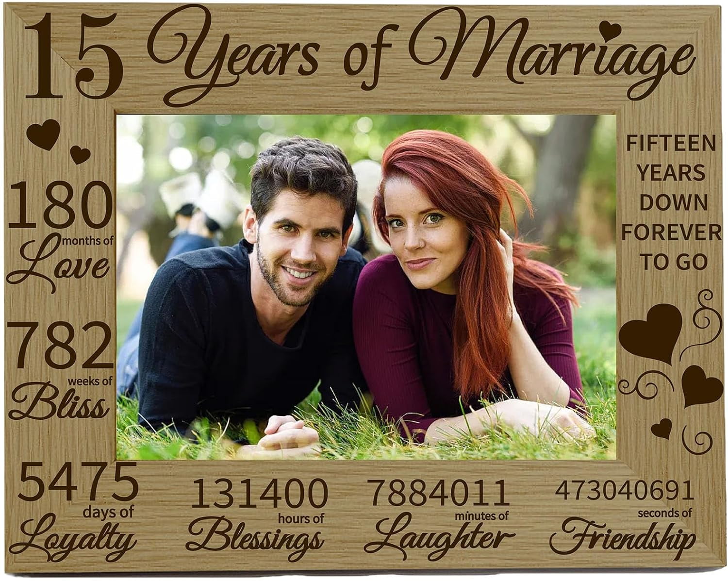 15Years Of Marriage Picture Frame Wood 15th Anniversary Photo Frames 15years-of-marriage-picture-frame-wood-15th-anniversary-photo-frames