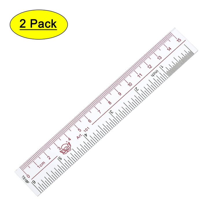 Double Side Measuring Stainless Steel Straight Ruler 15cm - 6 Inches -  TURBINES RC