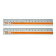 thumbnail image 1 of 15cm Aluminum Rulers, Anti-Scratch & High-Visibility Markings for Technical Drawings, Art, 1 of 9