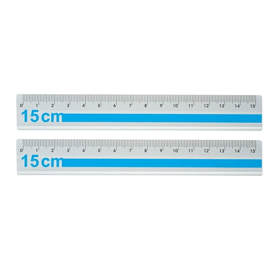 15cm Aluminum Rulers, Anti-Scratch & High-Visibility Markings for Technical Drawings, Art