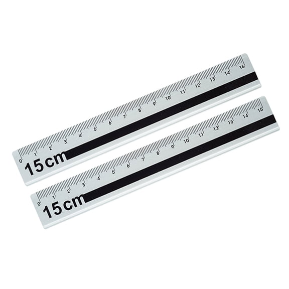 15cm Aluminum Rulers, Anti-Scratch & High-Visibility Markings for Technical Drawings, Art