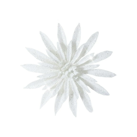 15cm Glitter Velvet Flower Pick for Christmas Tree Holiday Decor