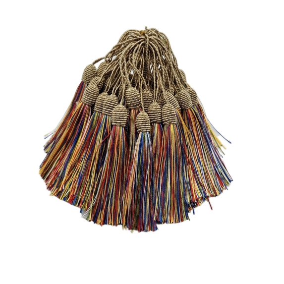 15cm Hanging Rope Silk Tassels Fringe Sewing Bang Tassel Trim Key Tassels for DIY Embellish Curtain Accessories