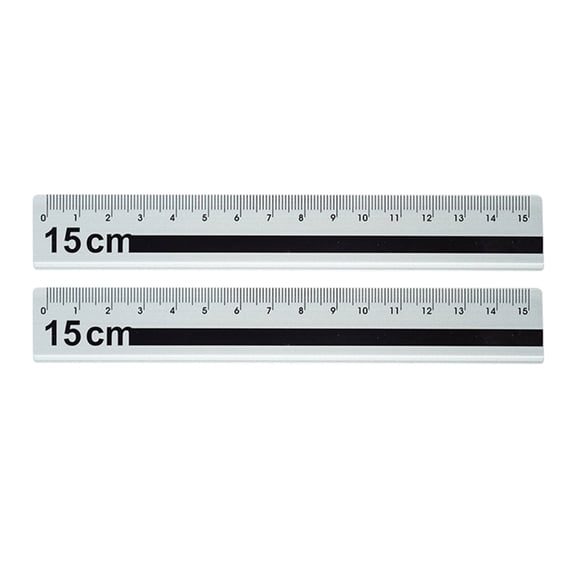 15cm Lightweight Aluminum Measuring Tool With Anti Scratch Surfaces Easy to read Marking Straight Ruler Ideal For Studen
