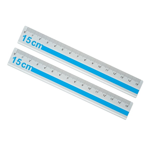 15cm Lightweight Aluminum Measuring Tool With Anti Scratch Surfaces Easy to read Marking Straight Ruler Ideal For Students