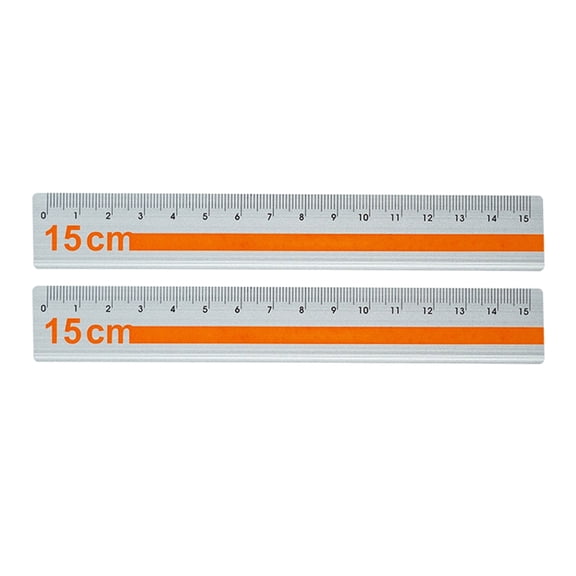 15cm Lightweight Aluminum Measuring Tool With Anti Scratch Surfaces Easy to read Marking Straight Ruler Ideal For Students