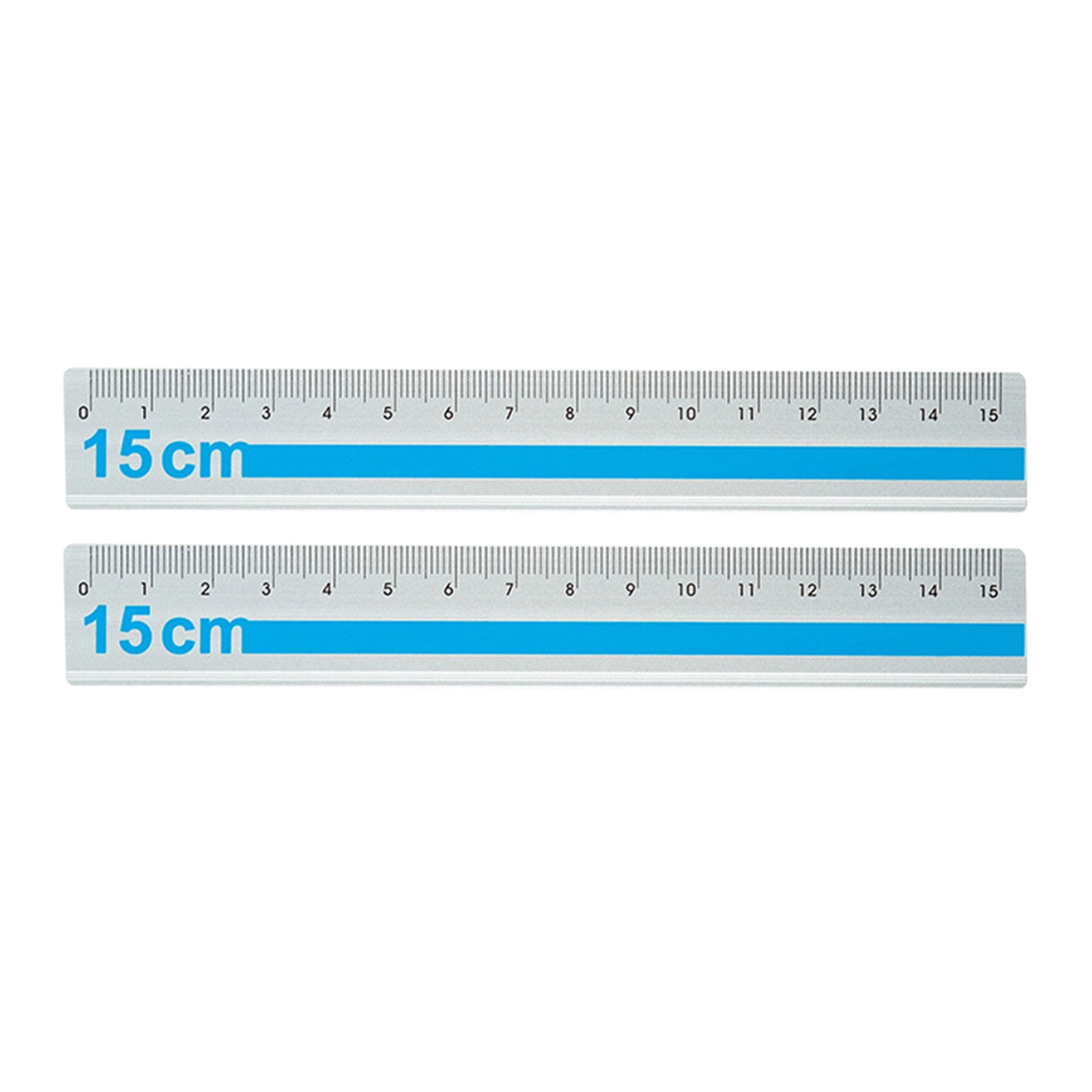 15cm Lightweight Metal Ruler Set, Slip-Resistant Design with Clear ...
