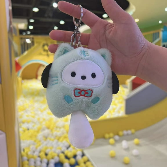 15cm Pochacco Plush Keychain Doll - Cute Hanging Ornament for Bags, Gifts & Decor