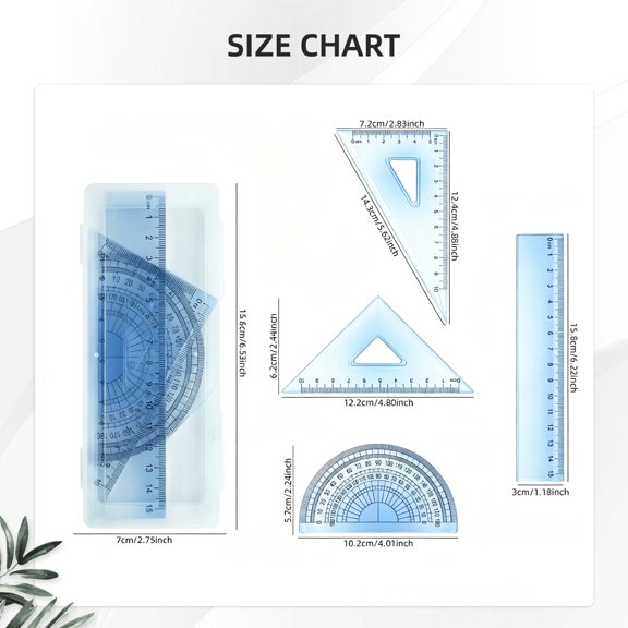 15cm Random Color Plastic Ruler