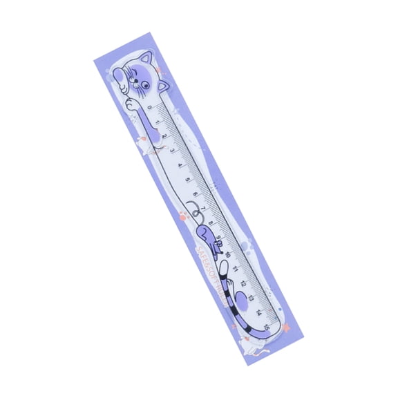 15cm Soft Ruler Straight Ruler Measuring Tool Lovely Cats Ruler with Scale for Students