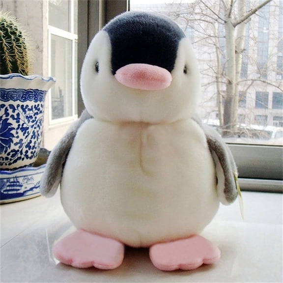 15cm Soft Stuffed Penguin, Animated Kid Doll Gift with Sound, VVQ Plush Penguin Squeaky for Hearing Training Muscle Development