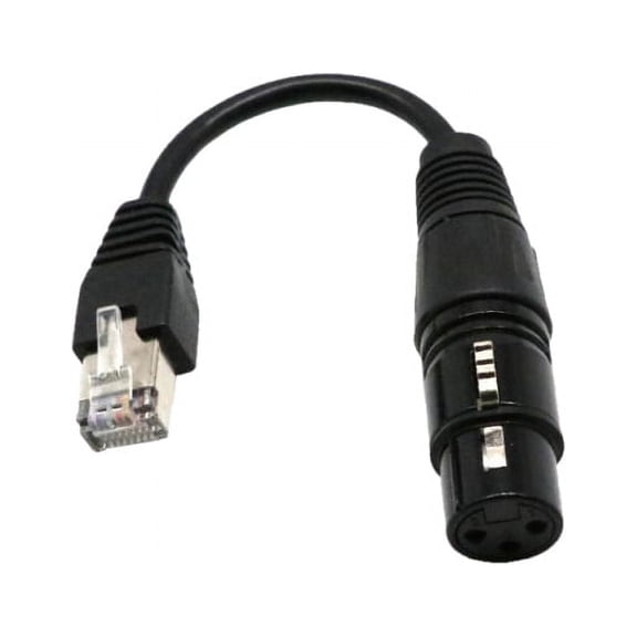 15cm XLR 3 Pin Female To RJ45 Male Network Connector Adapter Converter Cable