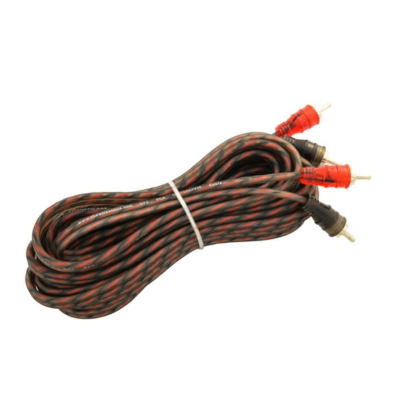 15ft 2-Channels Male-to-Male Twisted Pair OFC RCA Interconnect Cable