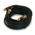 thumbnail image 1 of 15ft 2 Wire RCA Premium Component Audio Cables, 24K Gold Plated, Black, 1 of 2
