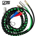 thumbnail image 1 of 15ft 3 in 1 Trailer Air Line Hose Wrap Assembly with 7-Way Electrical Cable - ABS & Power Air Line for Semi Trucks & Trailers, 1 of 10