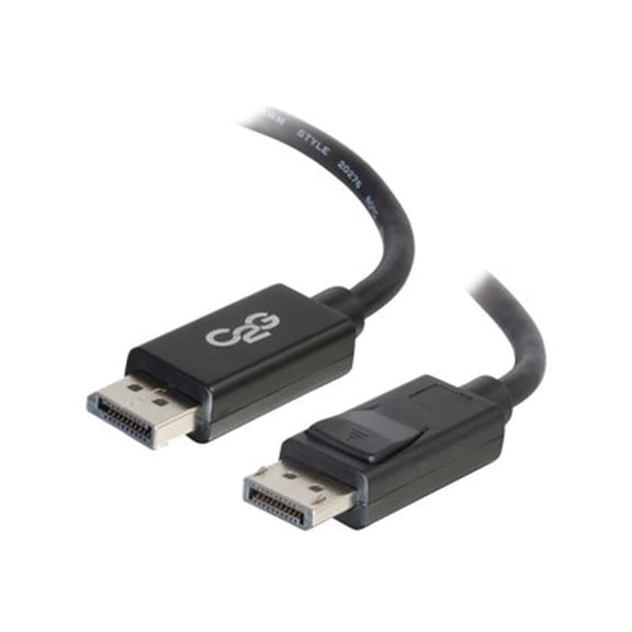 C2G 15ft DisplayPort Cable with Latches - 4K - 8K - UHD - Black - DisplayPort cable - 15 ft