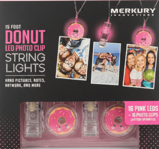 15ft Donut LED Photo Clip String Lights – Pink Donut Design - Walmart.com