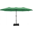 15ft Double Sided Patio Umbrella with Base Included Outdoor Large