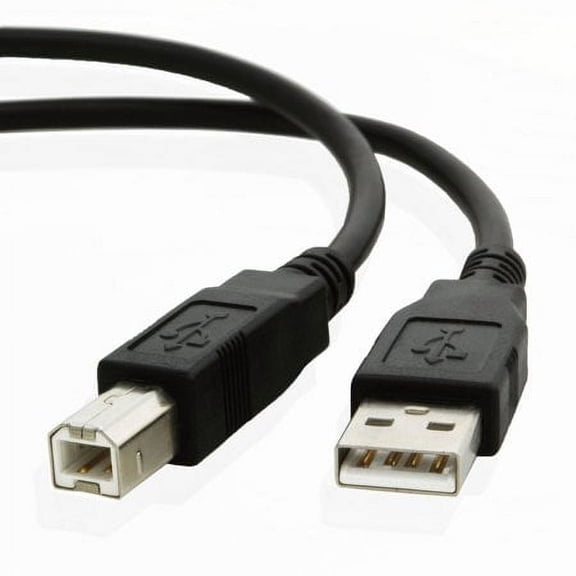 HP PSC 15' USB 2.0 Cable Cord A-B to A-B Cable, Black, New, 1 Count, 1 Pack