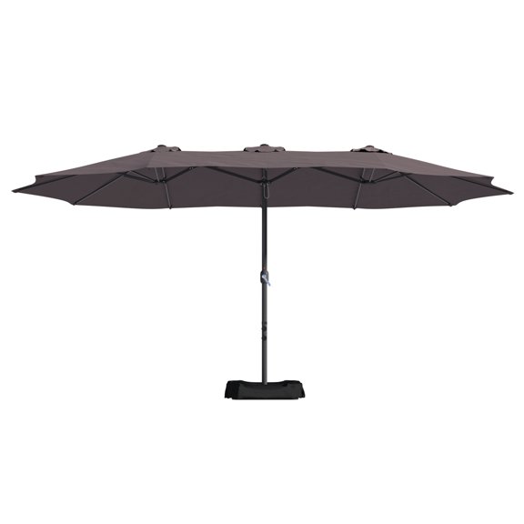 15ft Patio Maket Umbrella with base(Coffee)