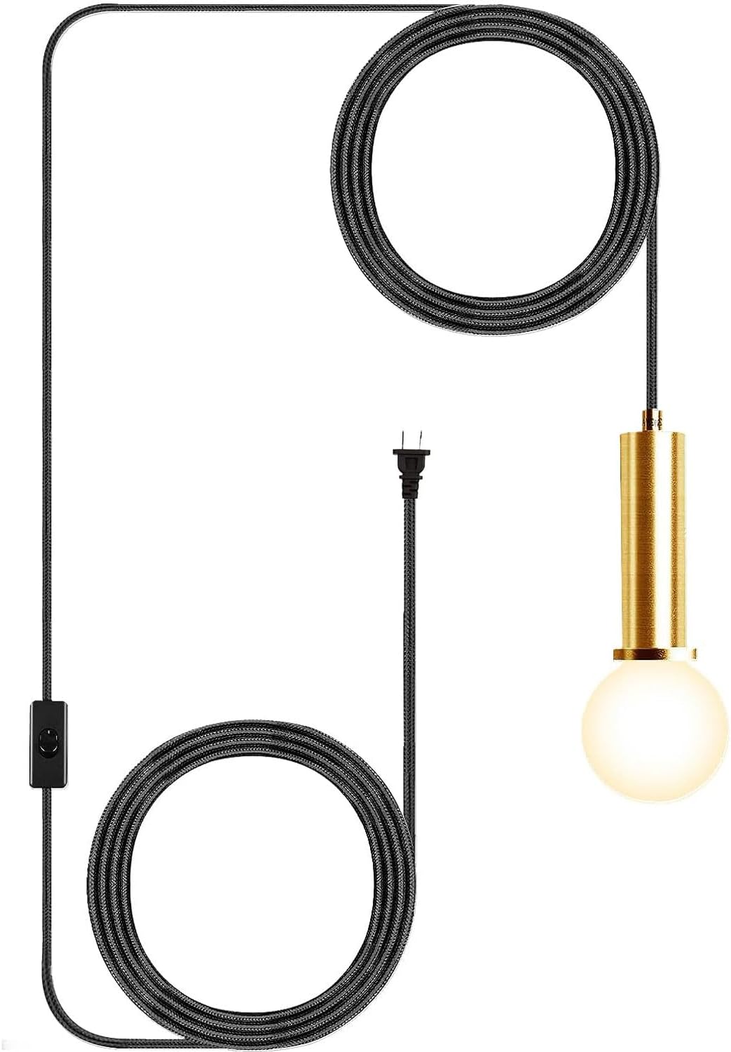 15ft Plug in Pendant Light Cord Farmhouse Kitchen Island Industrial
