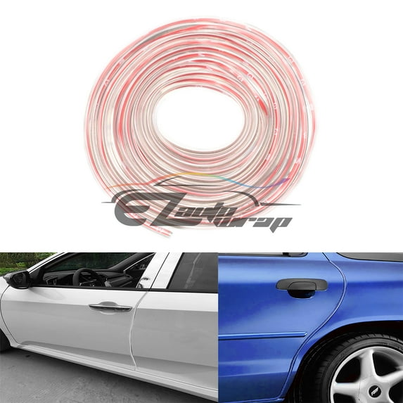 15ft Soft Rubber Flexible Car Vehicle Door Edge Guard Protector Molding Trim Strip Scratch Paint Protection with 3M Self Adhesive Tape