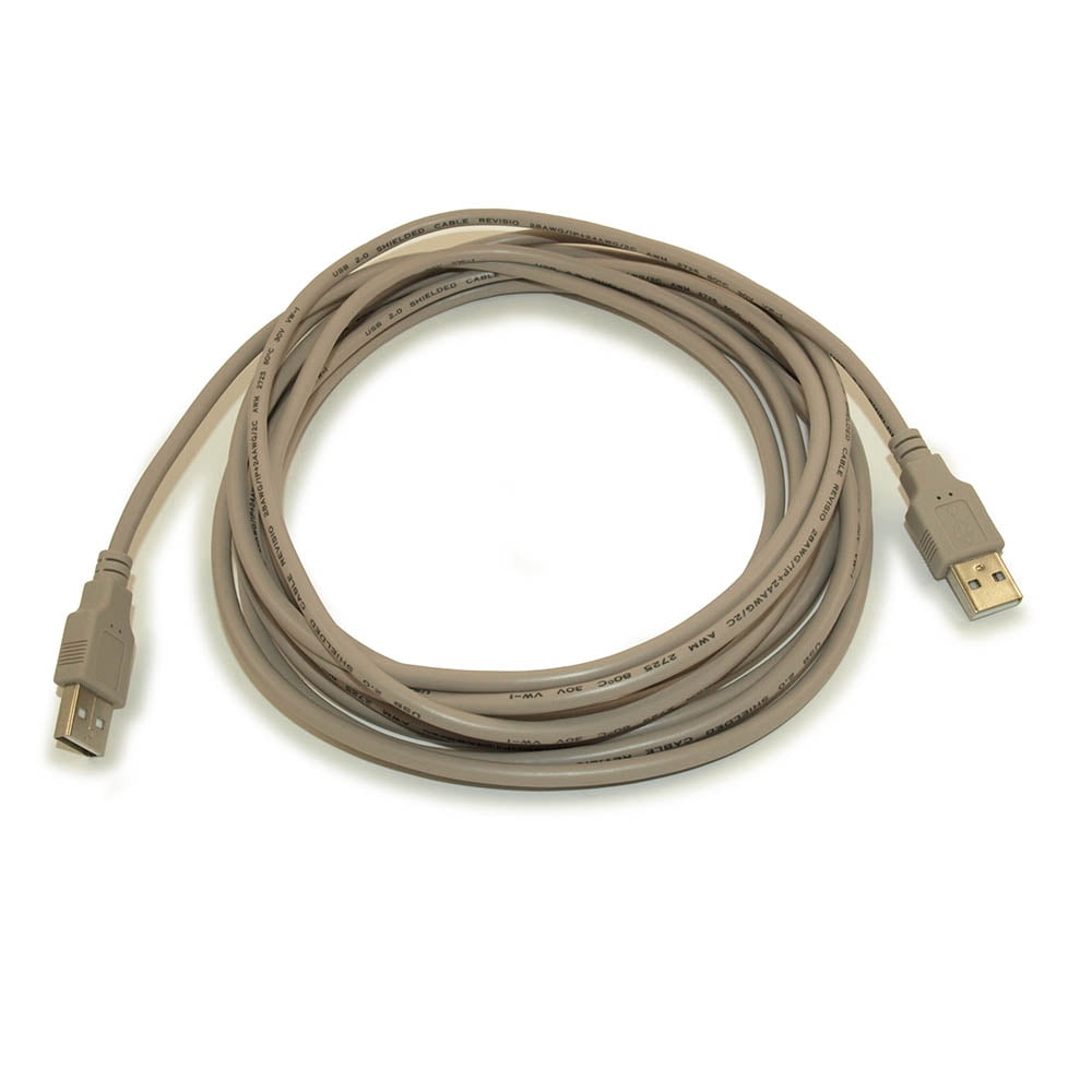 15ft USB 2.0 Certified 480Mbps Type A Male to A Male Beige Cable ...