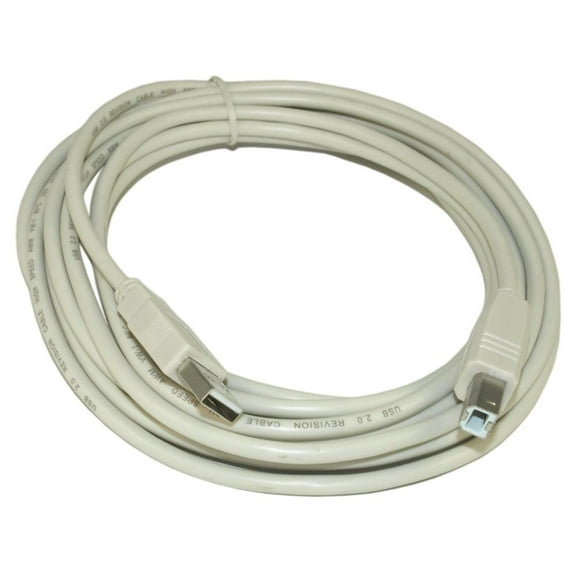 15ft USB 2.0 Certified 480Mbps Type A Male to B Male Cable, Beige