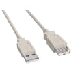 thumbnail image 1 of Cable Leader 15ft USB 2.0 Type A High Speed Extension Cable Male to Female, Ash White, 1 of 5