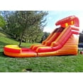 thumbnail image 1 of Volcano Red Wave 15 Foot Inflatable Water Slide + Commercial 1.5HP Blower, 1 of 4