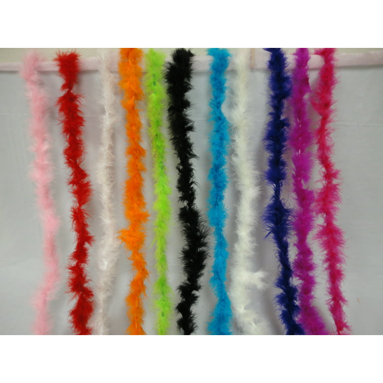 15g; 2 yards boa FuFu feather; party decoration; accessories; pack of 10  pieces; Mix Color