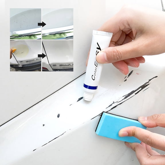 15g Car Scratch Remover Paste Paint Scratch Repair Polishing Compound With Sponge For Auto Body Scratch Mark Touch Up Home DIY