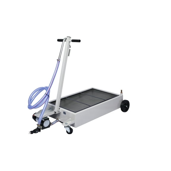 , 15gallon low profile oil drainer ,with electric pump, Beige ,Steel ,
