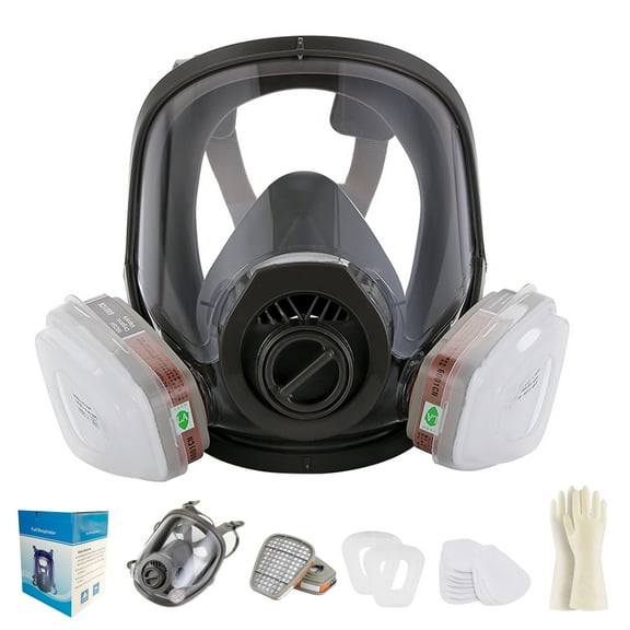 15in 1 Full Face Gas Mask Gas Masks Survival Nuclear and Chemical, Reusable Respirator Mask Masks & Respirators