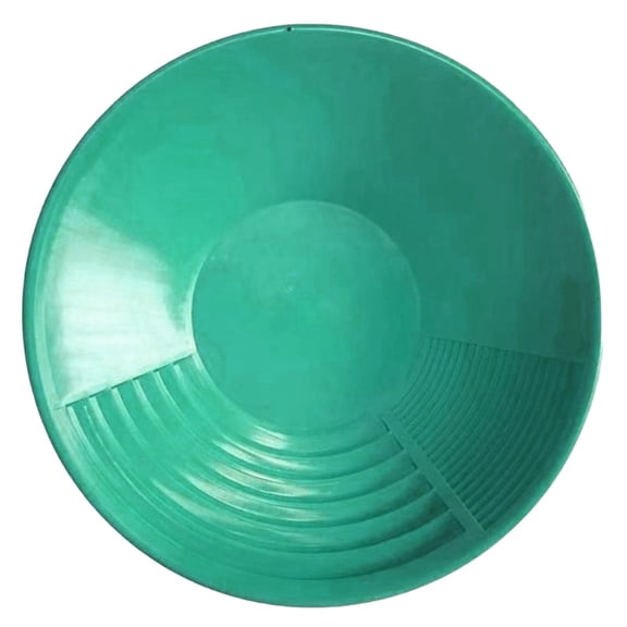 15in Gold Panning Pan Prospecting Sluice Basin With Riffles ABS Gold Mining Pan For River Prospecting Dredging Tool Metal Detecting Supplies
