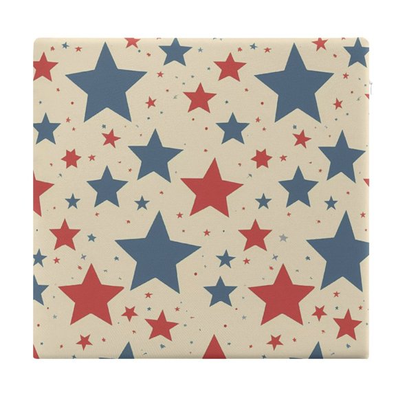 15in Square Cushion With Cushion Core Memory Cotton Core Is Not Easy To Open Line Deformation Pilling Invisible Zipper Independence Day Theme Elements Star (1)