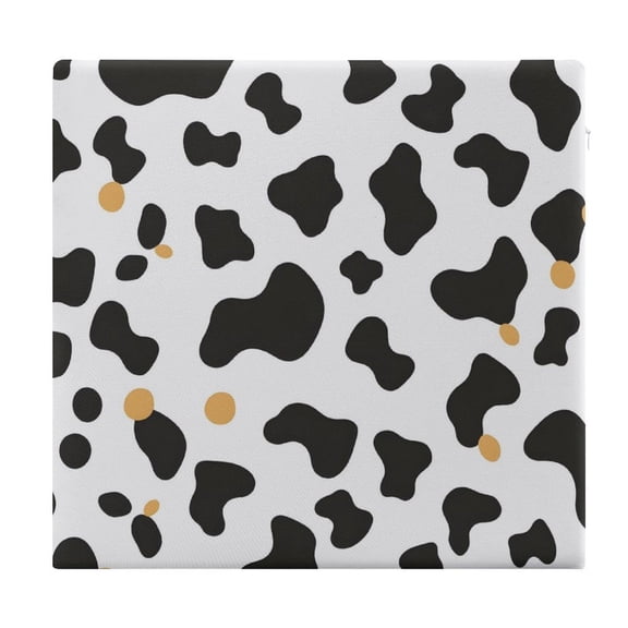 15in Square Cushion With Cushion Core Memory Cotton Core Is Not Easy To Open Line Deformation Pilling Invisible Zipper Simple Cow Print Pattern, Vector Art Style_2