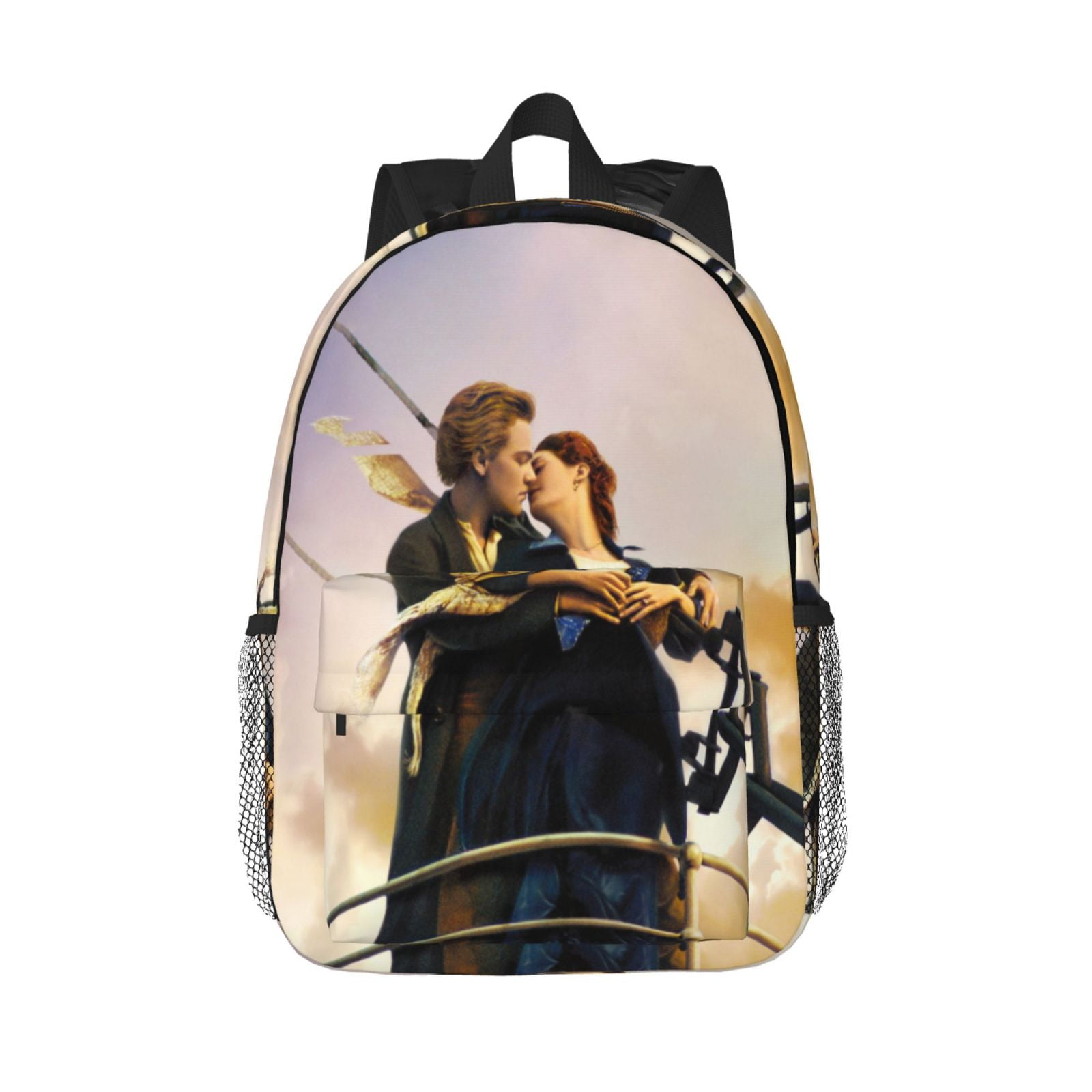 15in Titanic Backpack with Front Pocket Lightweight Bookbag Travel ...