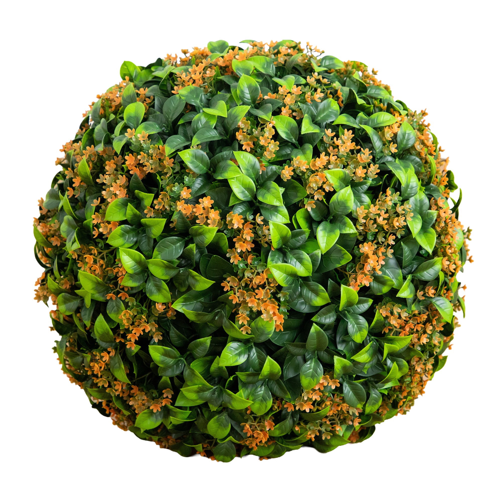 15in. UV Resistant Artificial Flowering Boxwood Ball (Indoor/Outdoor)
