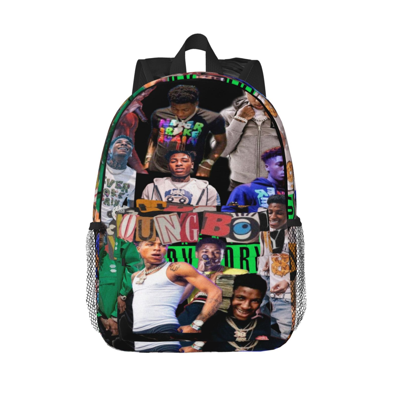 15in Young- Never Br-oke Again Backpack with Front Pocket Lightweight ...
