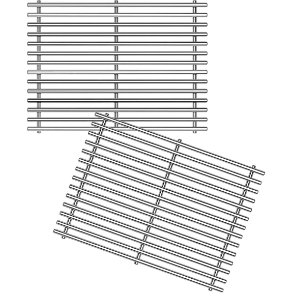 15inch 7522 Stainless Steel 9mm Cooking Grid Grates for 7523 Genesis Silver A, Spirit E-200,Spirit 500,Spirit 210 (2007-2012) Gas Grills