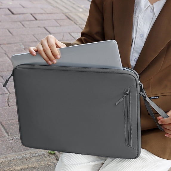 15inch Laptop Sleeve Case, Waterproofs Fabricv Computer Bag with Inner Village Soft for MacBook Air M4/A3420 M3/A3113 M2/A2681, M1/A2337 2025-2018, MacBook Pro M2/M1(Gray)