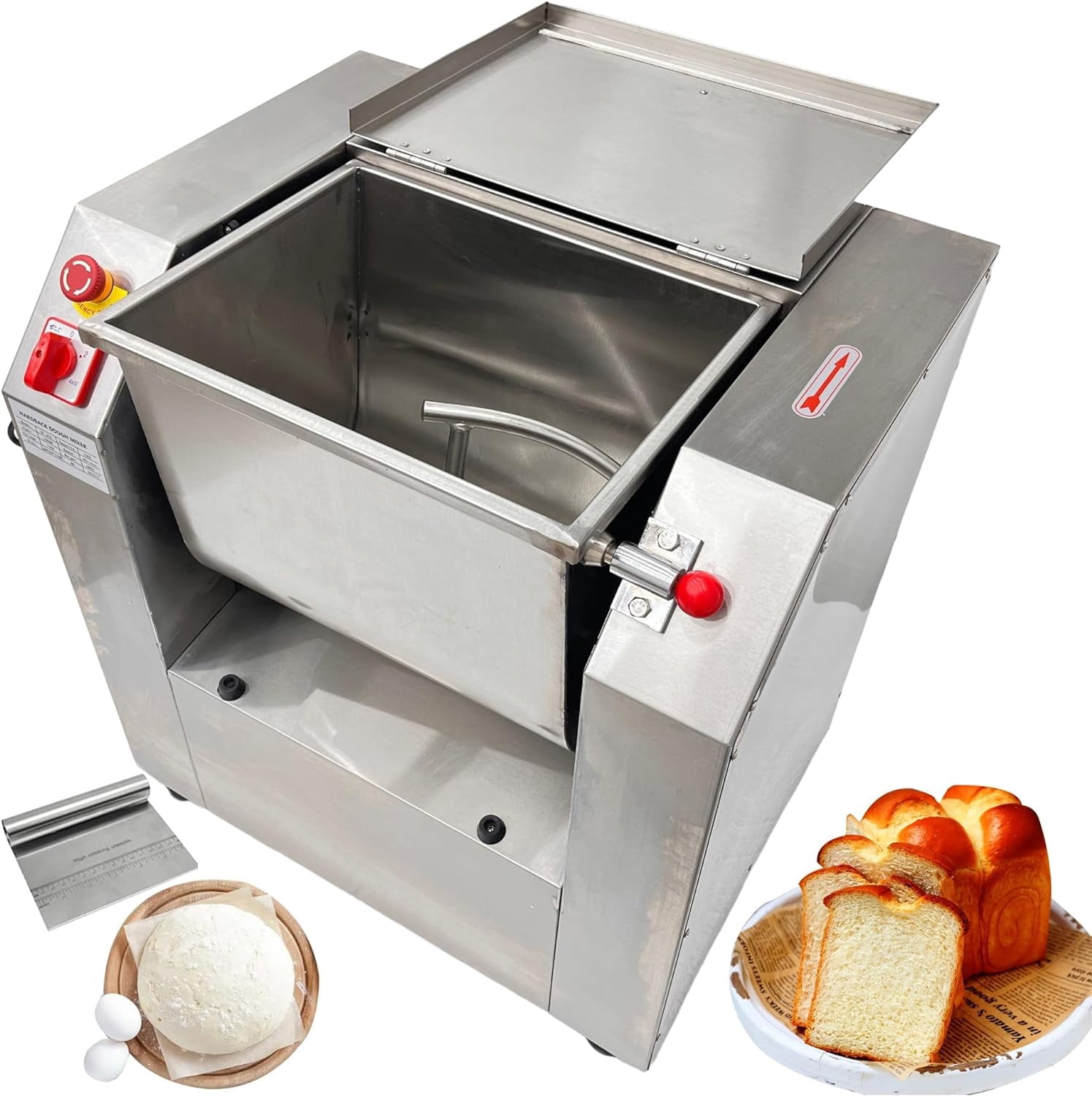 15kg Commercial Dough Mixer Electric Dough Blender Kneading Machine ...