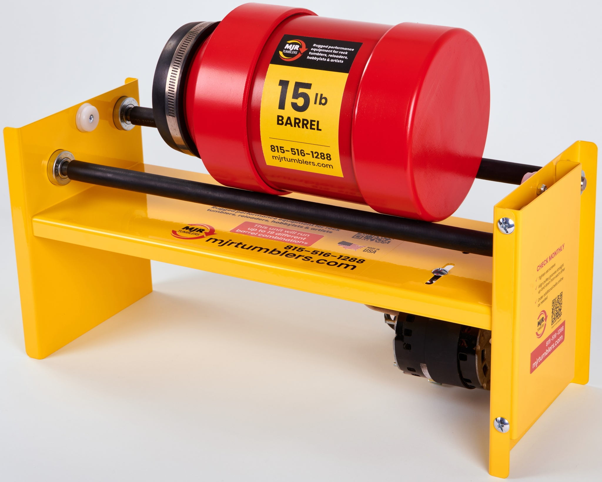 15lb, Large Base Rotary Rock Tumbler MJR TUMBLERS Winner Best High End