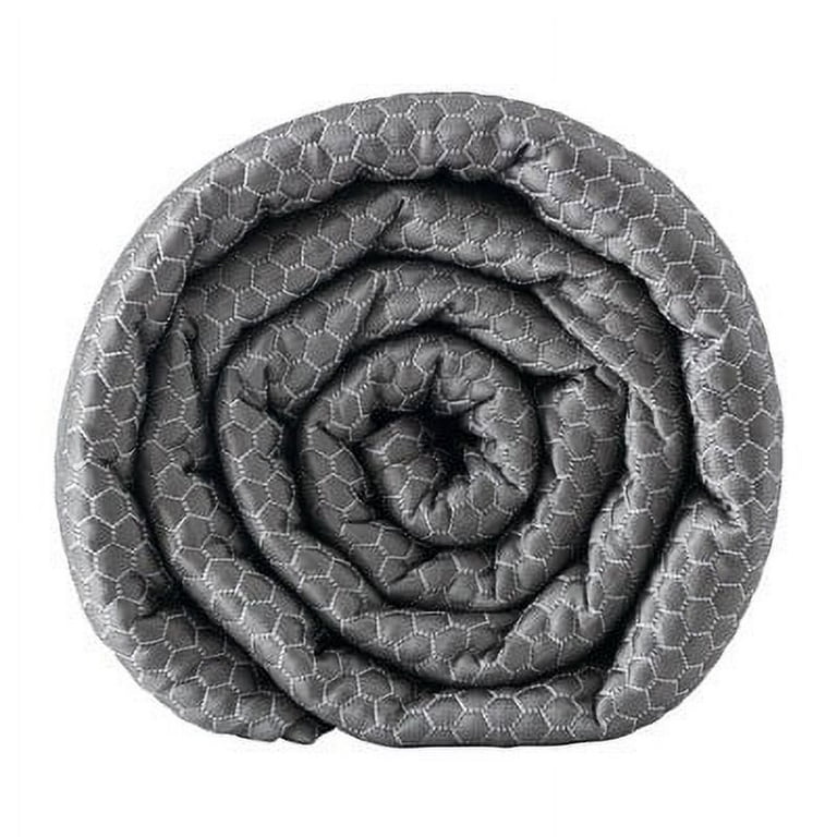 15lbs Cooling Weighted Blanket Ice Gray BlanQuil Walmart