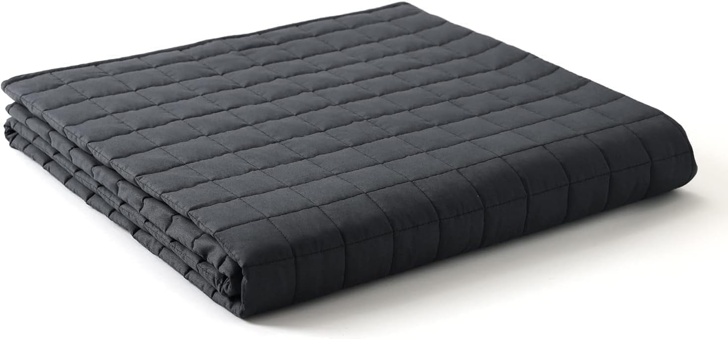 All-Season Weighted Blanket 15lbs 48×72 – Cooling Microfiber Comfort