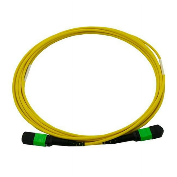 Plenum Fiber Optic Cable, MTP / MTP (MPO), Singlemode, Duplex, 24 Strand, 100 Gbps, 9/125, 15 meter (49.2 feet), CableWholesale