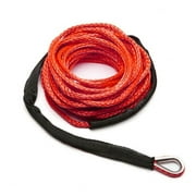 15m 6mm/7mm Towing Winch Cable Rope String Line Synthetic Fiber 5800lbs/7700lbs/9300lbs for ATV UTV SUV 4X4 4WD ,Easy to Carry