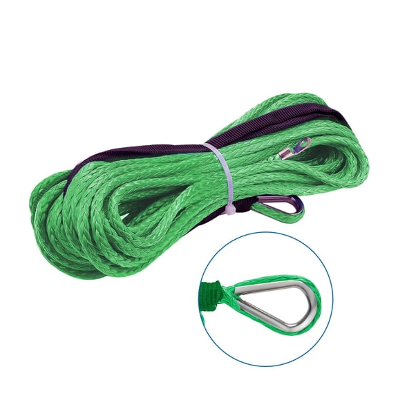 15m /6mm Towing Winch Cable Rope String Line Synthetic Fiber 5500lbs/7000lbs/7700lbs For ATV UTV SUV 4X4 4WD Car Produts ,Great Compatibility