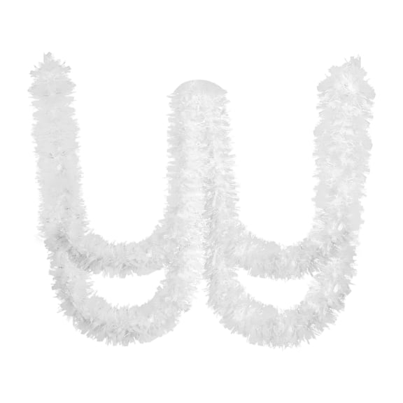 15m Artificial Tinsel Garland Decorative Hanging Ornament for Indoor Outdoor Party Event Holiday Wedding Decor